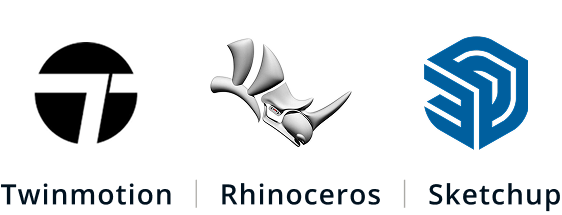 Twinmotion | Rhinoceros | Sketchup